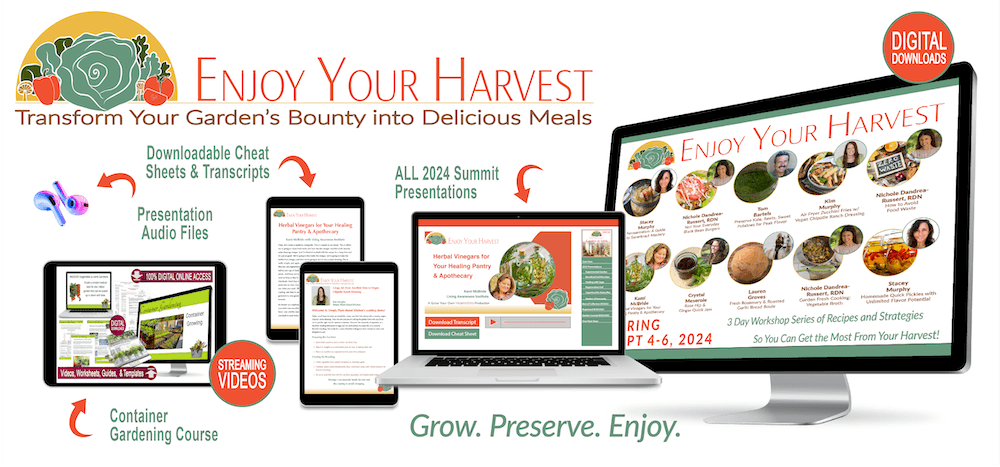 Sales Graphic for Garden to Table Kit. Pieces of the Kit displayed with labels