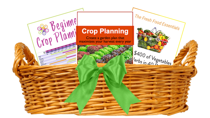 Garden Planning Bundle Image of course icons in a basket